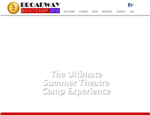 Tablet Screenshot of mybroadwaybootcamp.com